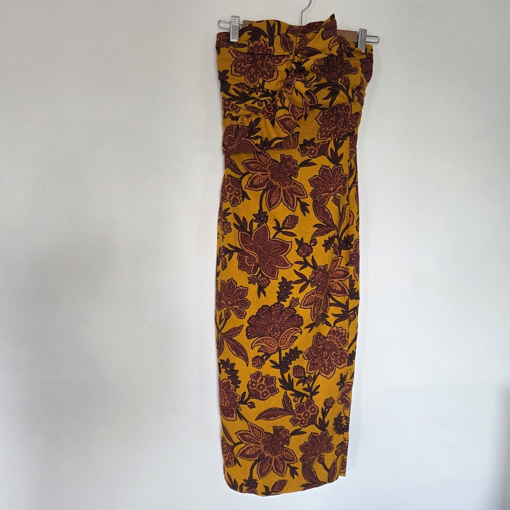 Sézane Strapless midi dress